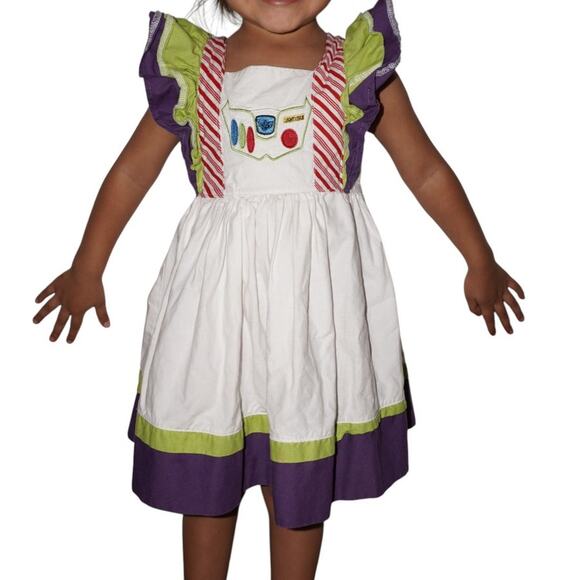 Buzz Lightyear Inspired Toddler Dress 3T–4T – Disney Toy Story Costume - Picture 1 of 10